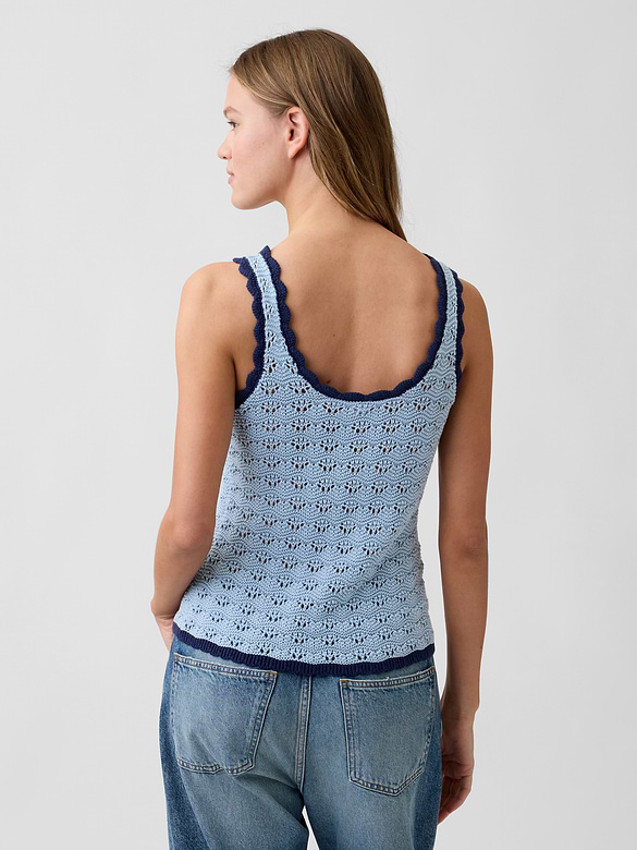 Crochet Scoopneck Tank Top