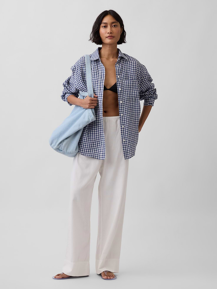 Image number 2 showing, 100% Linen Oversized Shirt
