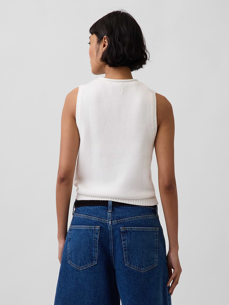 Image number 3 showing, 100% Cotton Sweater Vest