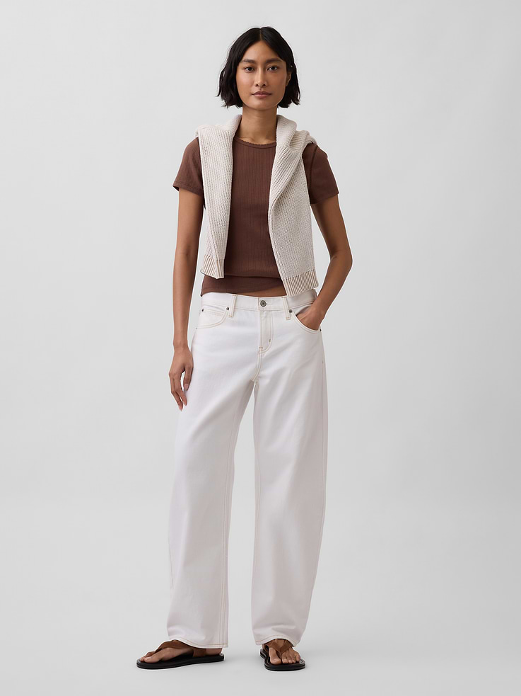 Image number 2 showing, Pointelle Crewneck T-Shirt