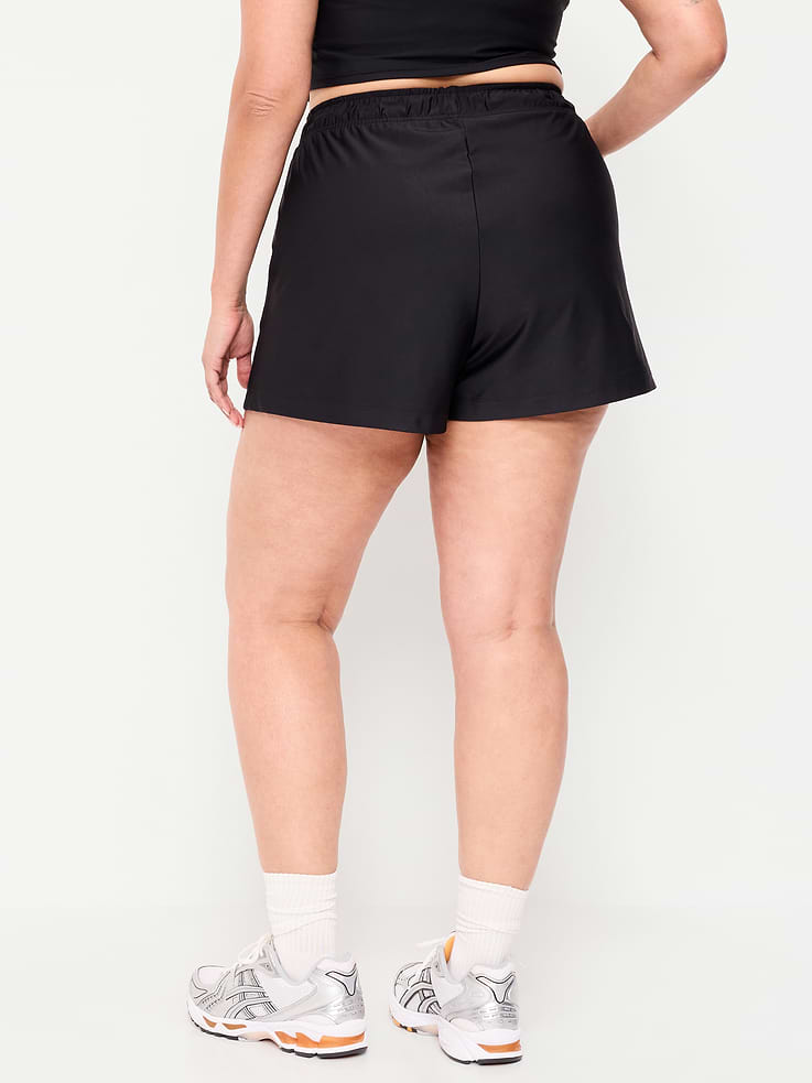 L'image numéro 8 présente Short PowerSoft à taille haute, entrejambe de 9 cm