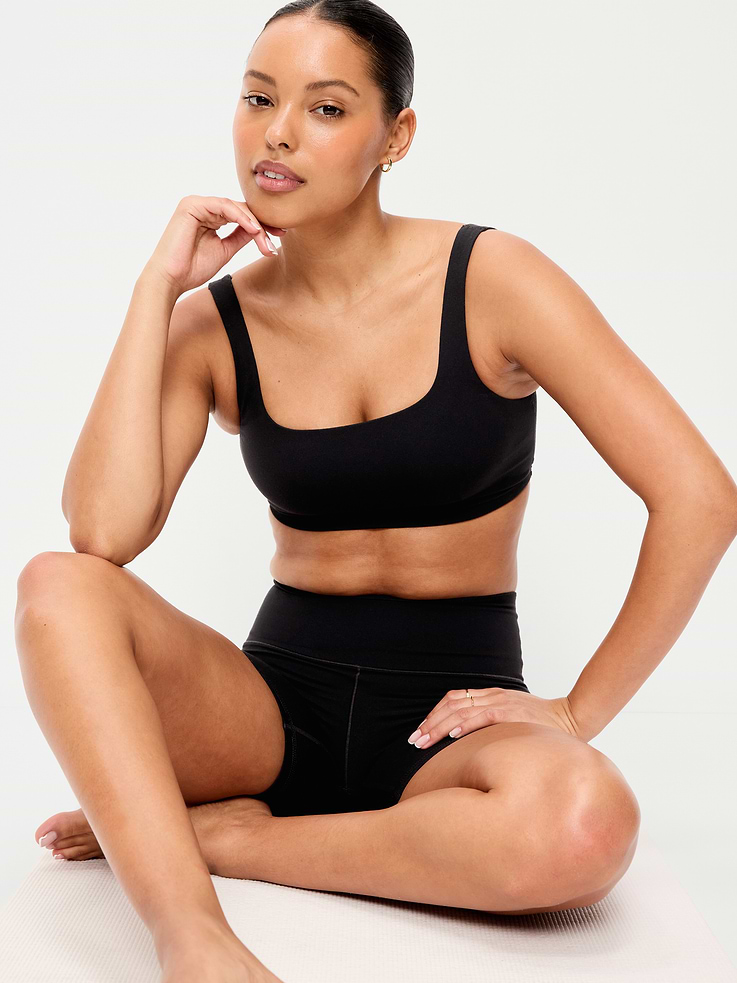 Image number 3 showing, Light Support StudioSmooth Square-Neck Sports Bra
