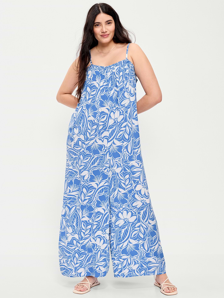 Image number 6 showing, Airy Smocked Jumpsuit