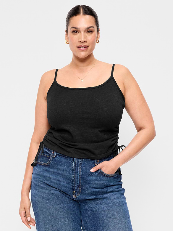 Camisole froncée sur les côtés