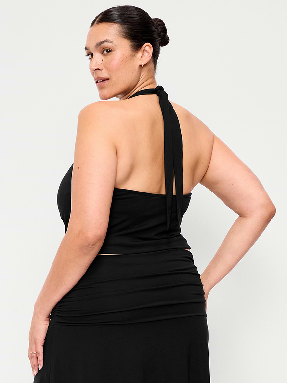 Cowl-Neck Halter Top