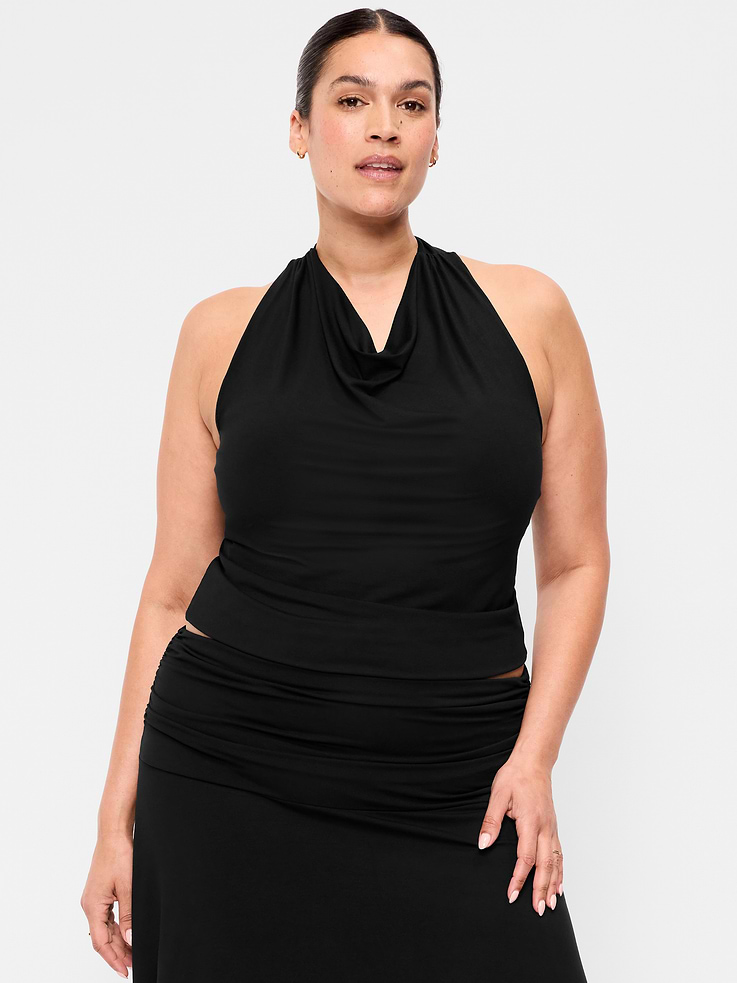 Image number 9 showing, Cowl-Neck Halter Top