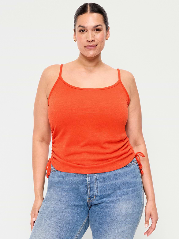 Camisole froncée sur les côtés