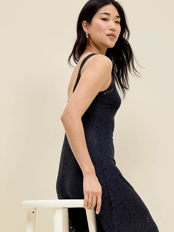 The Occasion by Old Navy Fit & Flare Drop-Waist Lace Maxi Dress