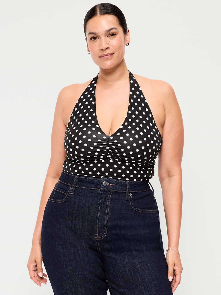 Image number 7 showing, Jersey Cinch-Front Halter Top