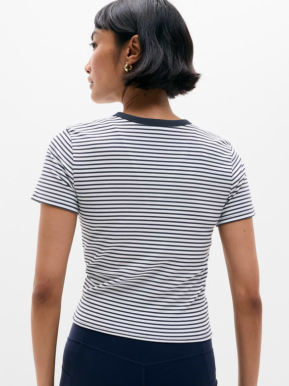 Signature Rib Crop Tee