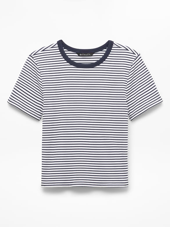 Signature Rib Crop Tee