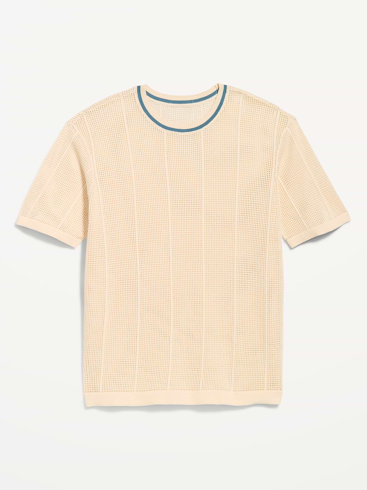 Image number 4 showing, Relaxed Mesh-Knit T-Shirt