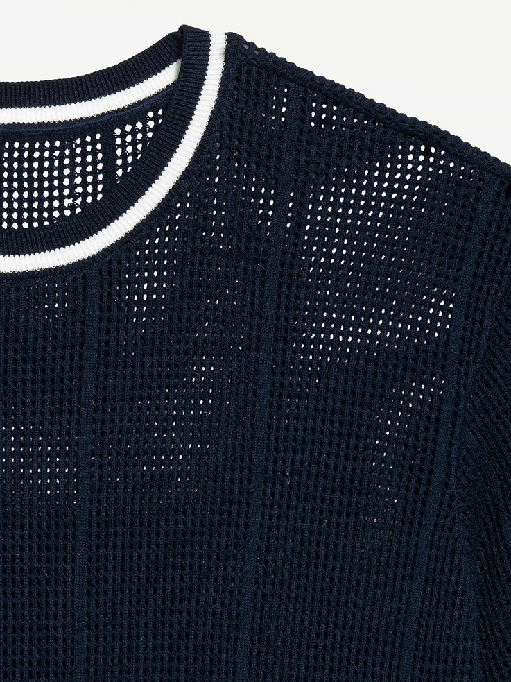 Image number 5 showing, Relaxed Mesh-Knit T-Shirt