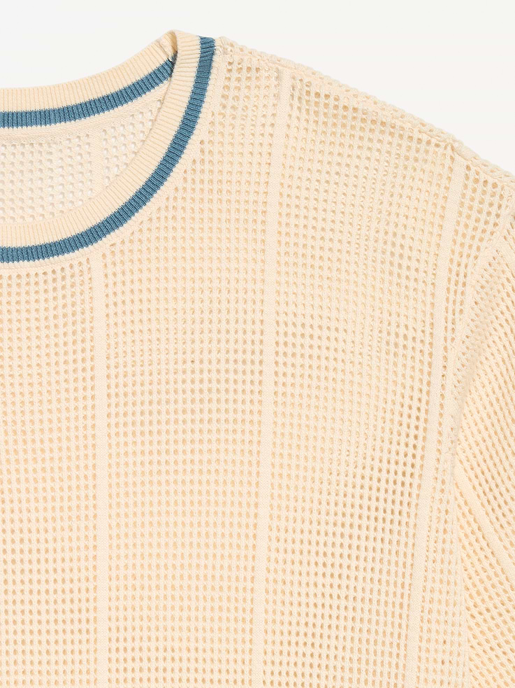 Image number 5 showing, Relaxed Mesh-Knit T-Shirt