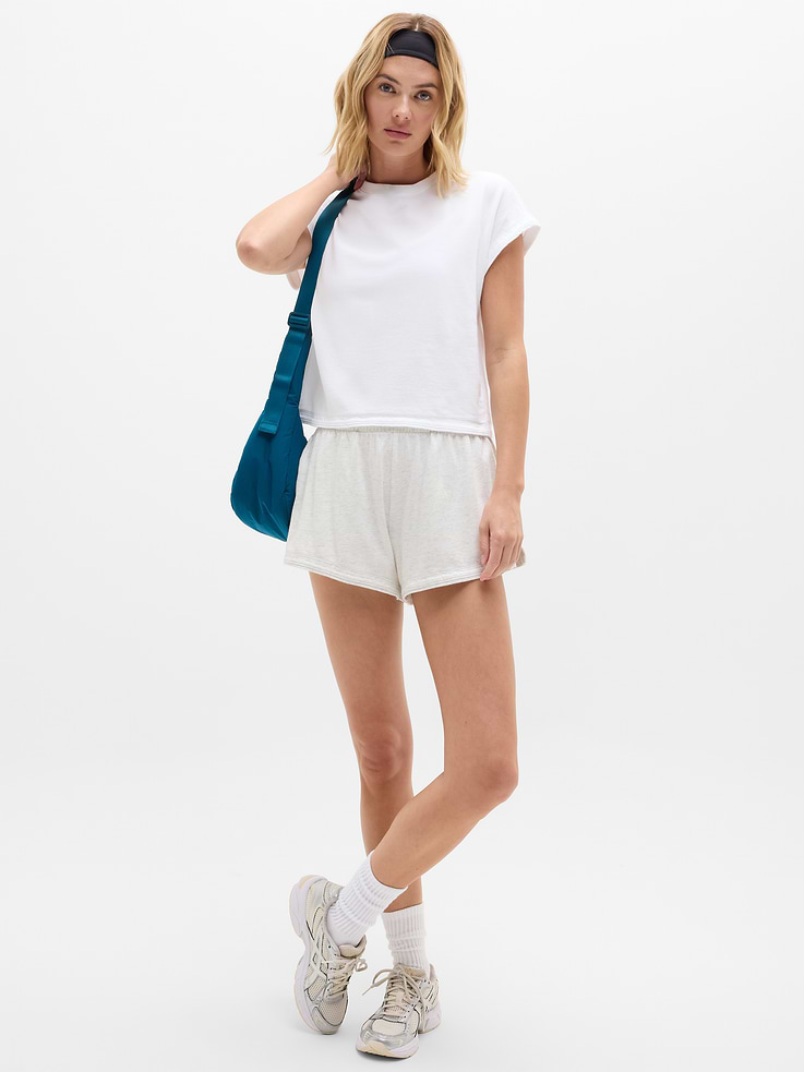 Image number 2 showing, Airy Cotton Terry Sweatshirt Tee