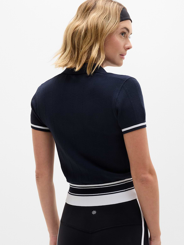 Seamless Polo Tee Sweater