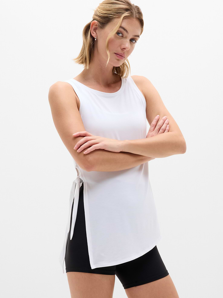 Image number 1 showing, Move With Ease Asym Tie Tank