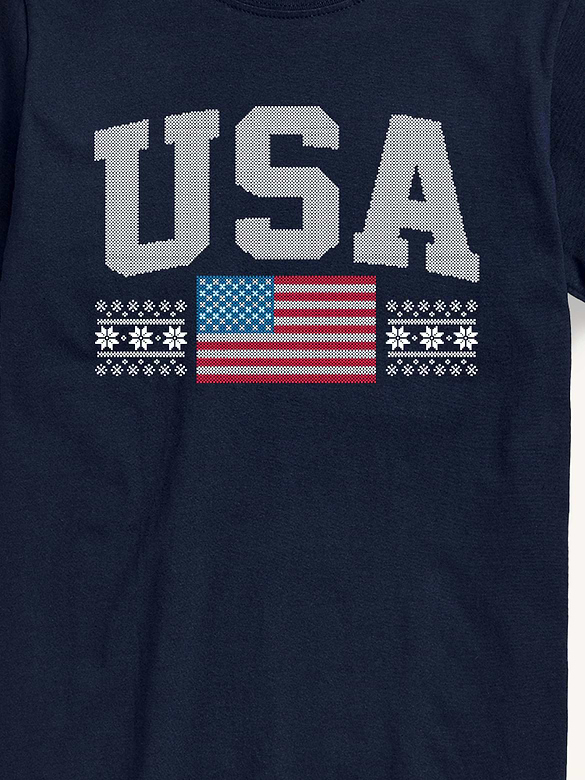 USA Sport Short Sleeve Graphic T-Shirt