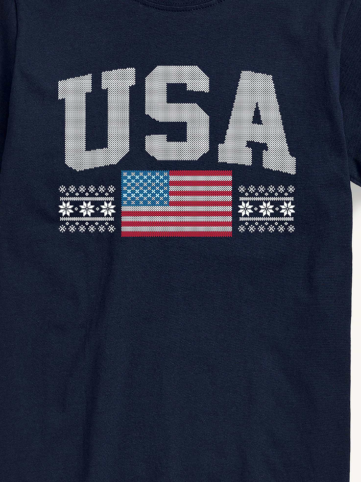 Image 2 of 4, USA Sport Short Sleeve Graphic T-Shirt