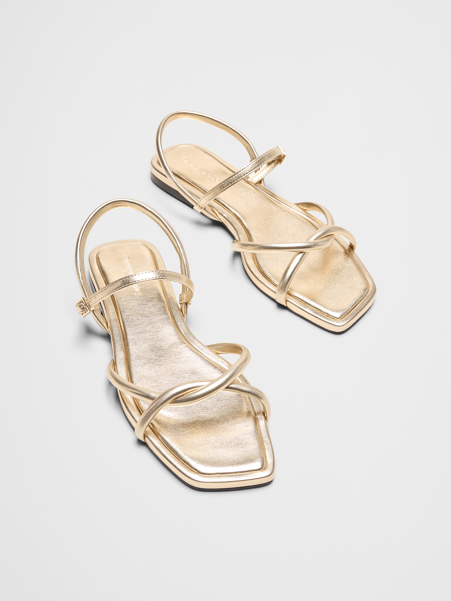 Image number 2 showing, Vegan Leather Tubular Strappy Sandal