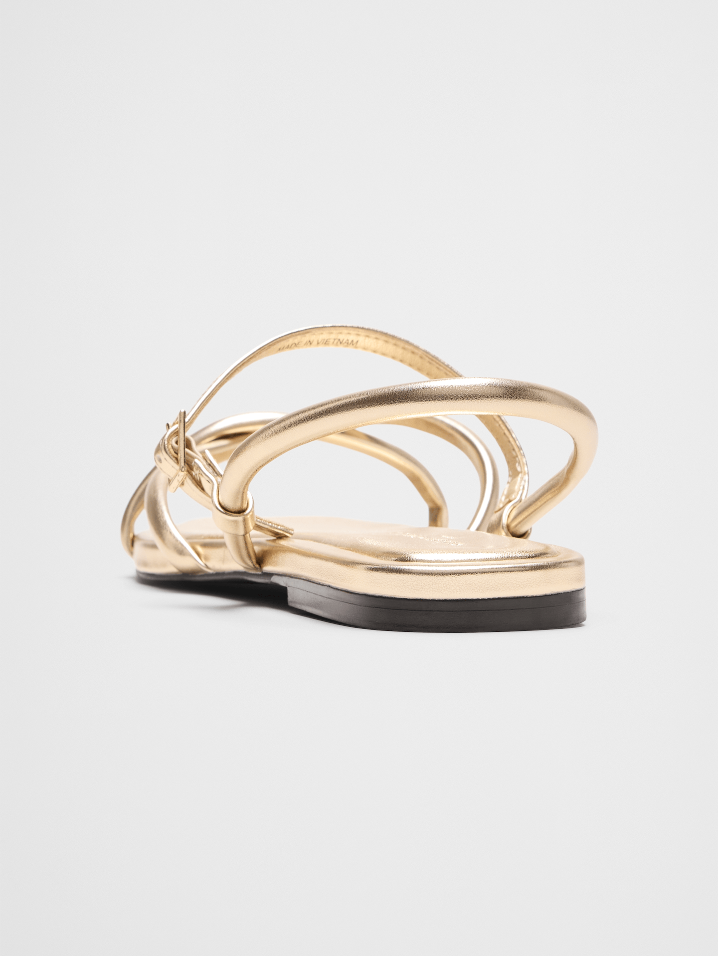 Image number 3 showing, Vegan Leather Tubular Strappy Sandal