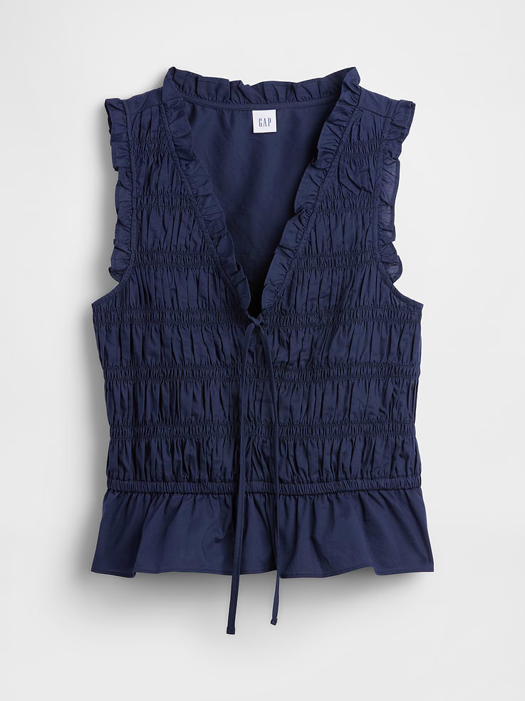 Image number 5 showing, Smocked Sleeveless Top