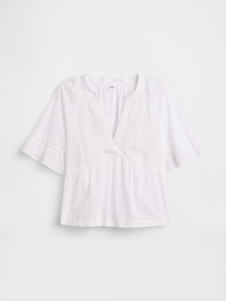 Image number 5 showing, Relaxed Eyelet Top