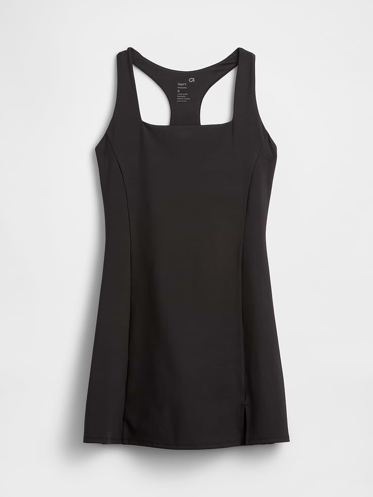 Image number 4 showing, GapFit Studio Recycled Squareneck Mini Dress