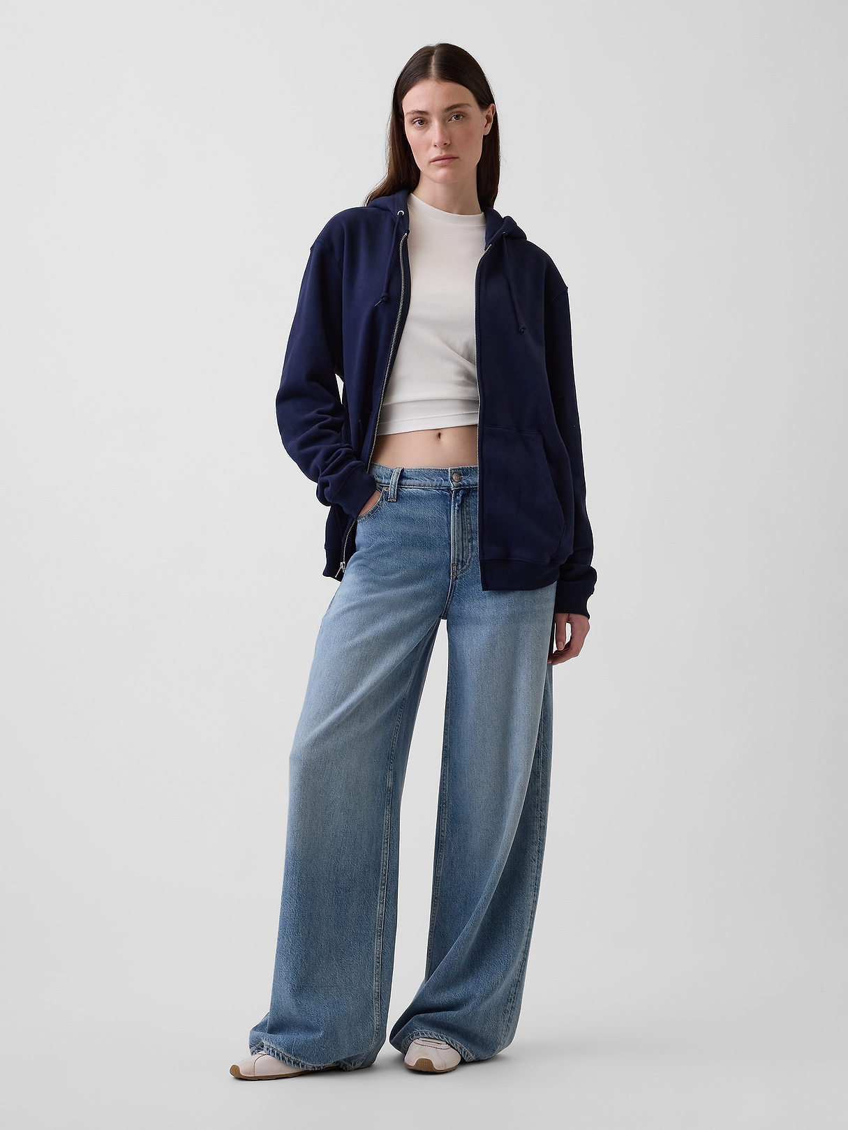 Adult VintageSoft Relaxed Zip Hoodie | Gap