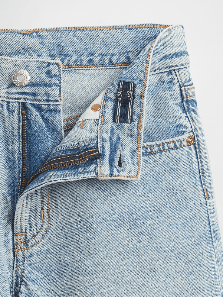 Image number 5 showing, Kids Mid Rise Longline Denim Shorts
