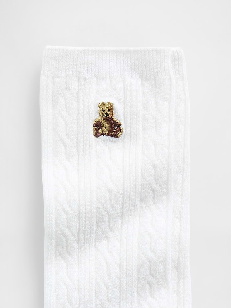 Image number 2 showing, Brannan Bear Cable-Knit Crew Socks