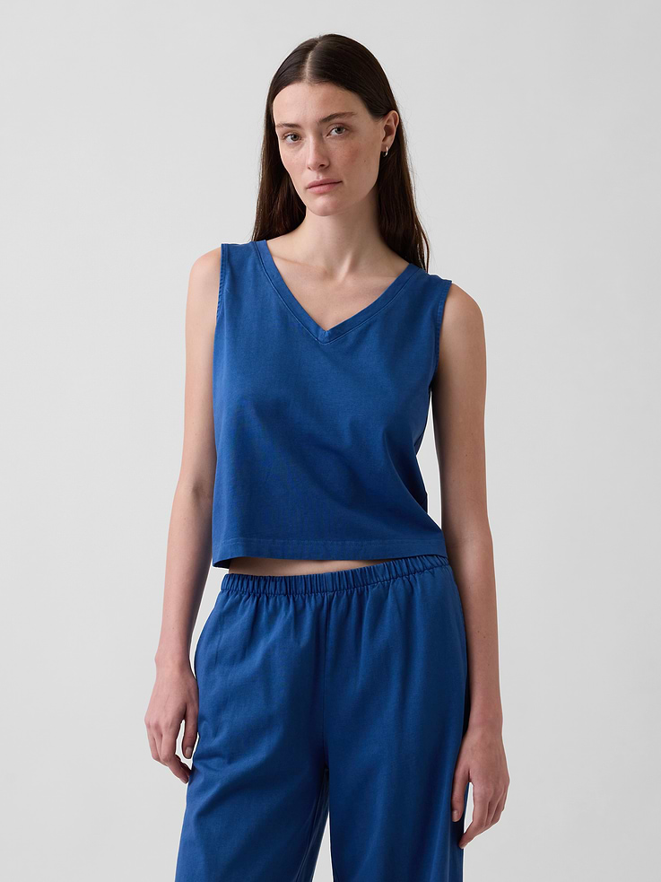 Image number 1 showing, Knit Crop Tank Top