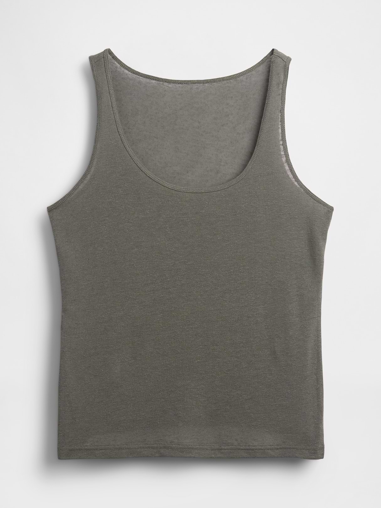 Linen-Blend Tank Top | Gap