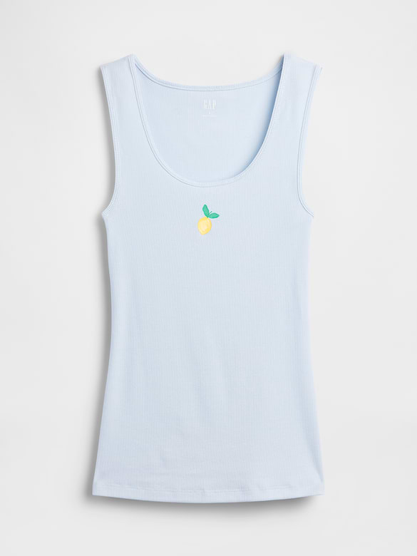 Gap Logo Ribbed Tank Top