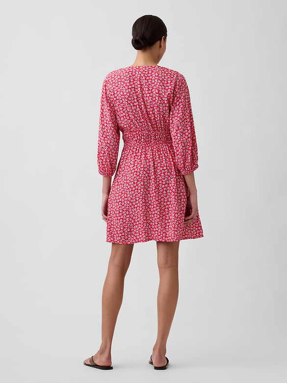 V-Neck Mini Dress