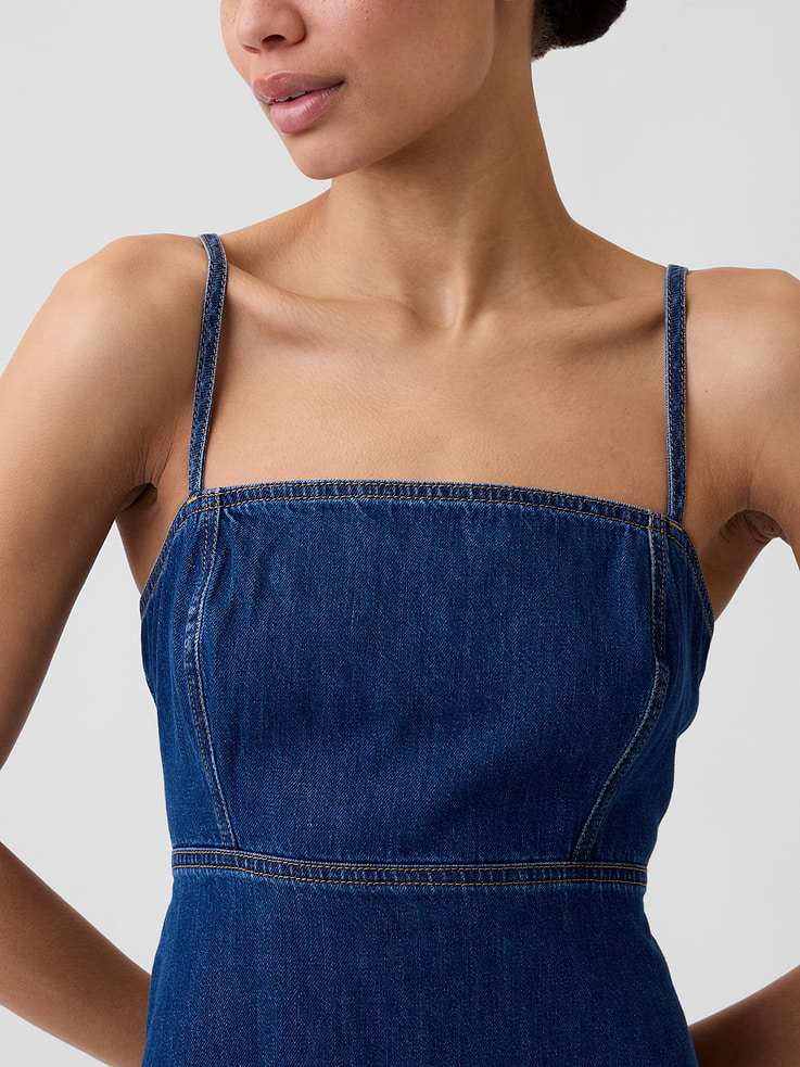 Image number 3 showing, Denim Mini Dress