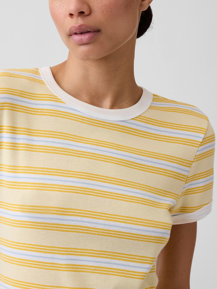 Image number 4 showing, Modern Ribbed Crewneck T-Shirt