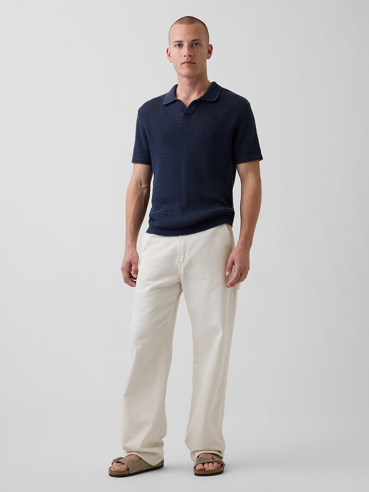 Image number 2 showing, Mesh Polo Sweater