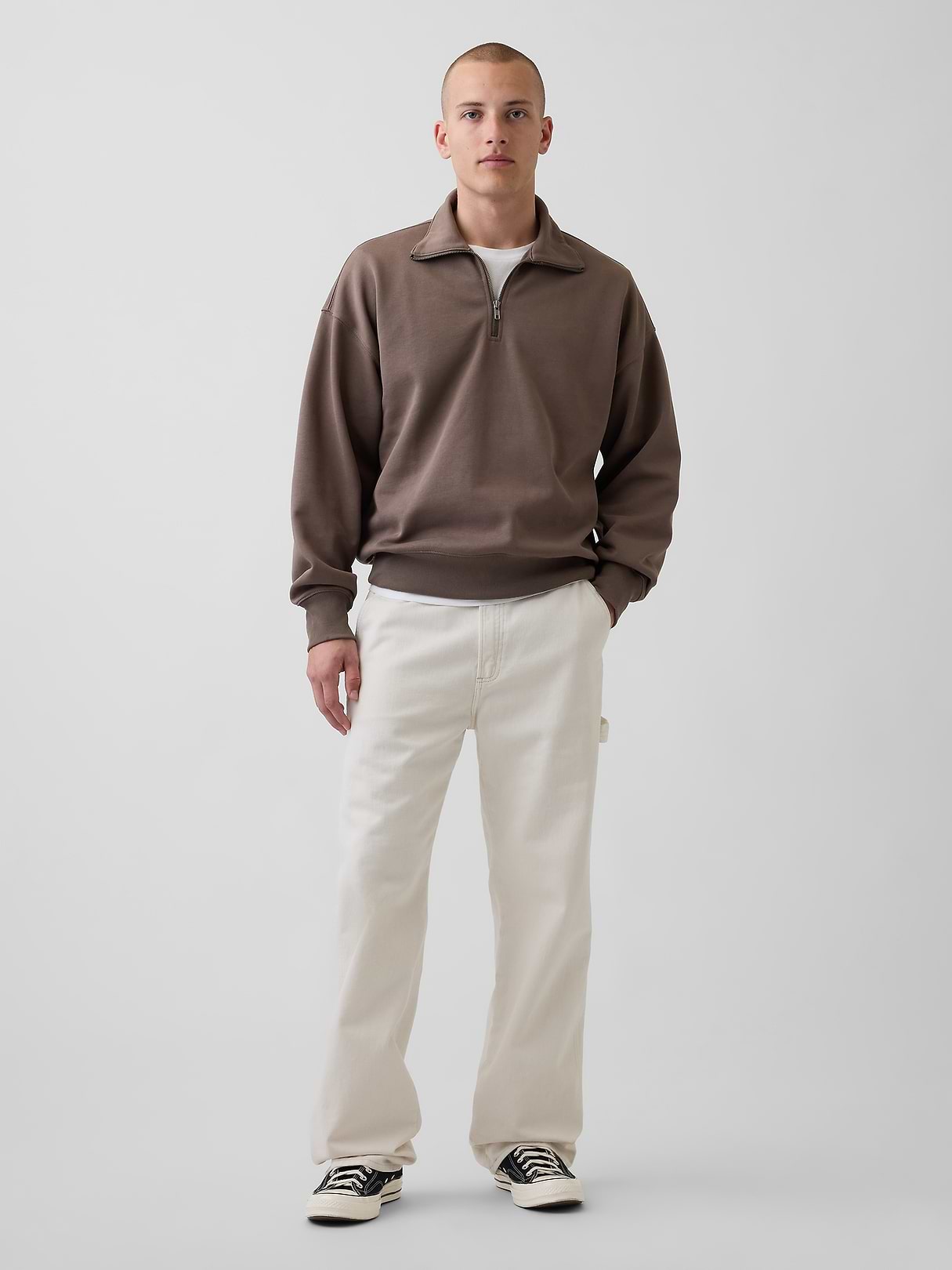 Adult Heavyweight Oversized Quarter-Zip Pullover | Gap