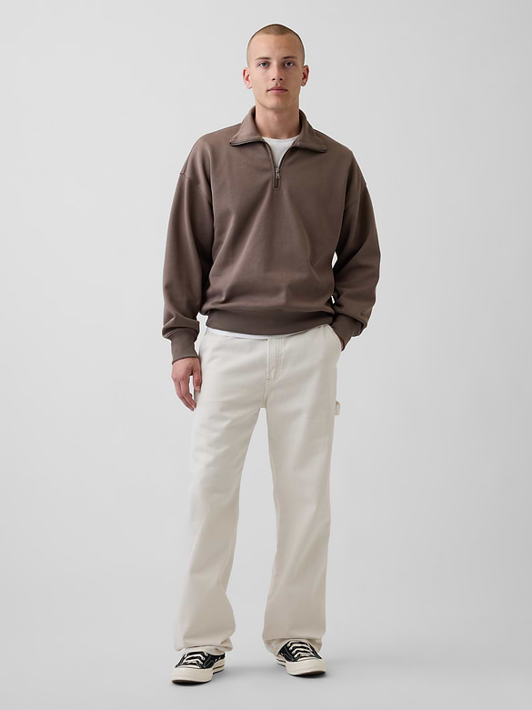 Adult Heavyweight Oversized Quarter-Zip Pullover