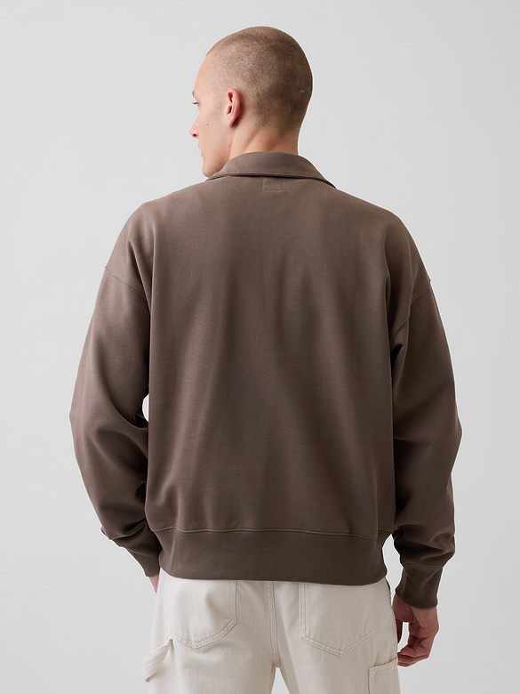 Adult Heavyweight Oversized Quarter-Zip Pullover