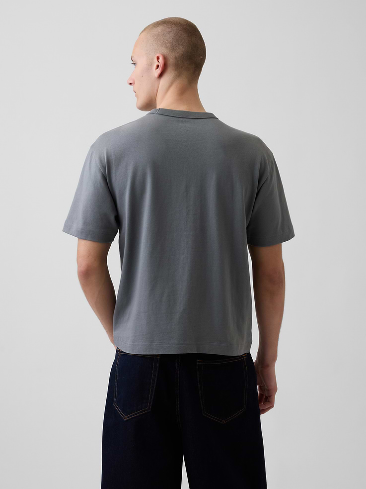 Image number 3 showing, Adult Heavyweight Crop T-Shirt