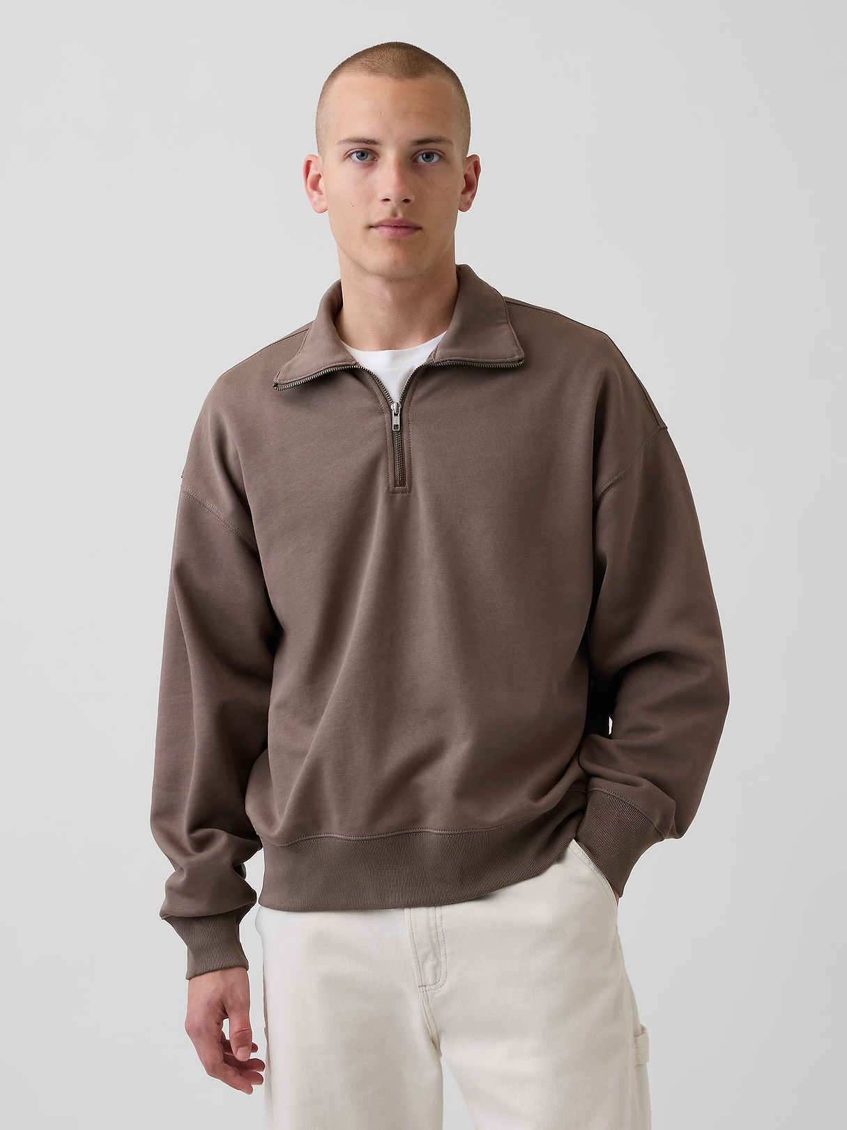 Adult Heavyweight Oversized Quarter-Zip Pullover | Gap