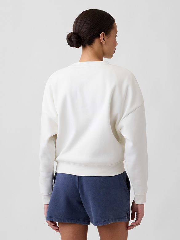 Oversized Wedge Crewneck Sweatshirt