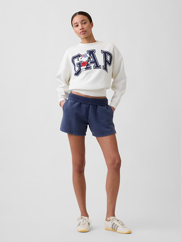 Oversized Wedge Crewneck Sweatshirt