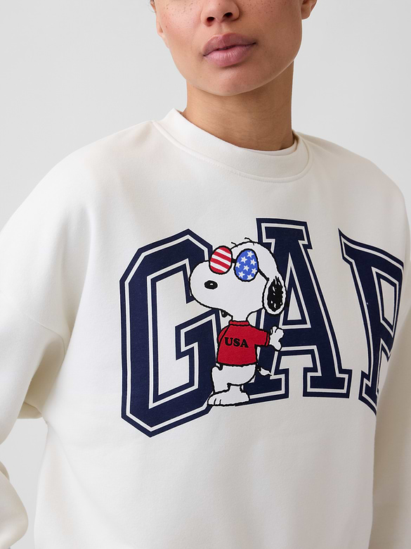 Oversized Wedge Crewneck Sweatshirt