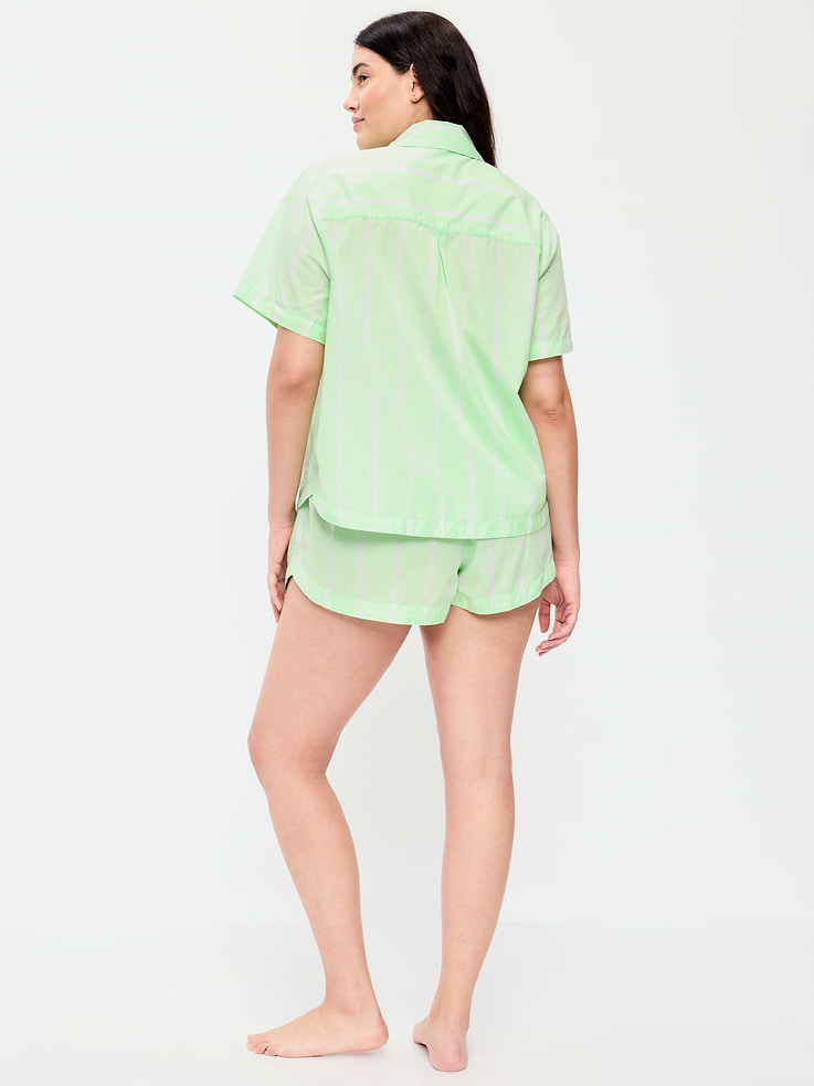 Image number 6 showing, Poplin Pajama Short Set