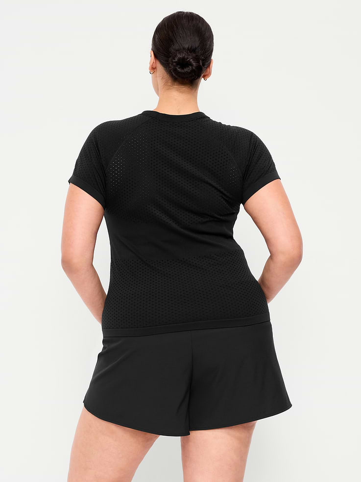 Image number 8 showing, Seamless Textured Cropped T-Shirt