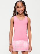 Image number 1 showing, Fitted Seamless Ribbed Racerback Performance Top for Girls