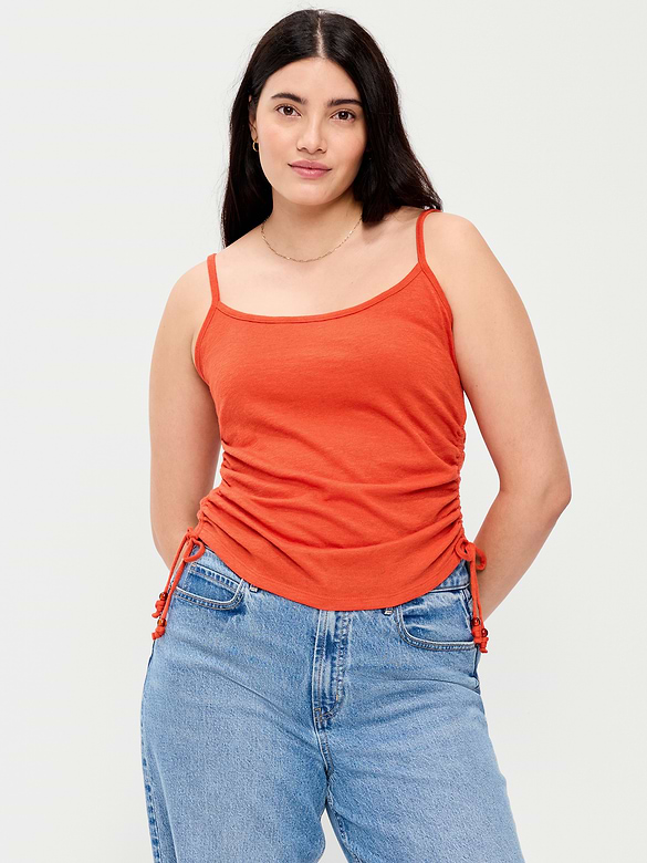 Camisole froncée sur les côtés